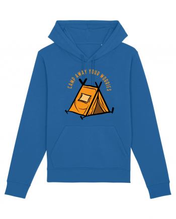 Camp Away Your Worries Royal Blue