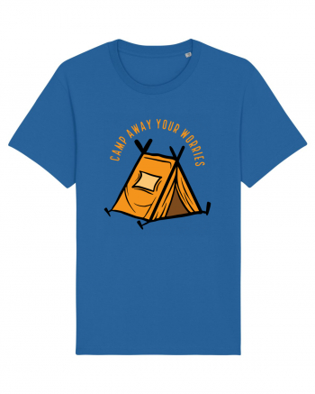 Camp Away Your Worries Royal Blue
