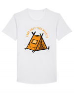 Camp Away Your Worries Tricou mânecă scurtă guler larg Bărbat Skater