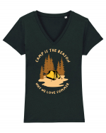 Camp is the Reason Why We Love Summer Tricou mânecă scurtă guler V Damă Evoker