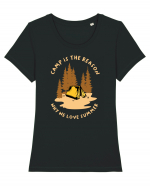 Camp is the Reason Why We Love Summer Tricou mânecă scurtă guler larg fitted Damă Expresser