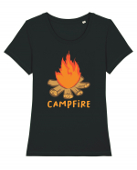 Campfire Tricou mânecă scurtă guler larg fitted Damă Expresser