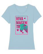 vivamagentaaa Tricou mânecă scurtă guler larg fitted Damă Expresser