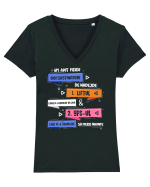Susținători de nădejde Tricou mânecă scurtă guler V Damă Evoker