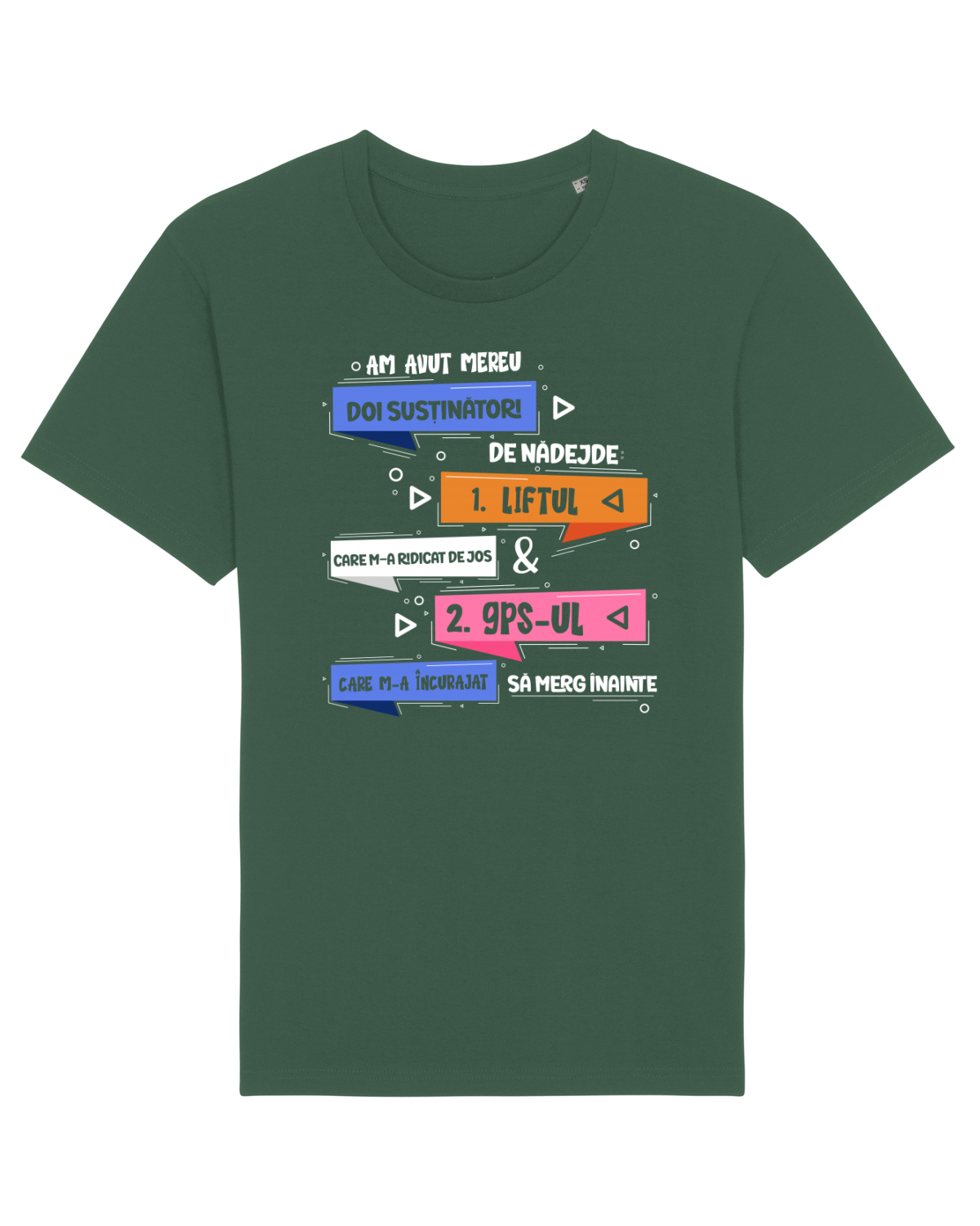 Tricou mânecă scurtă Unisex Rocker Bottle Green