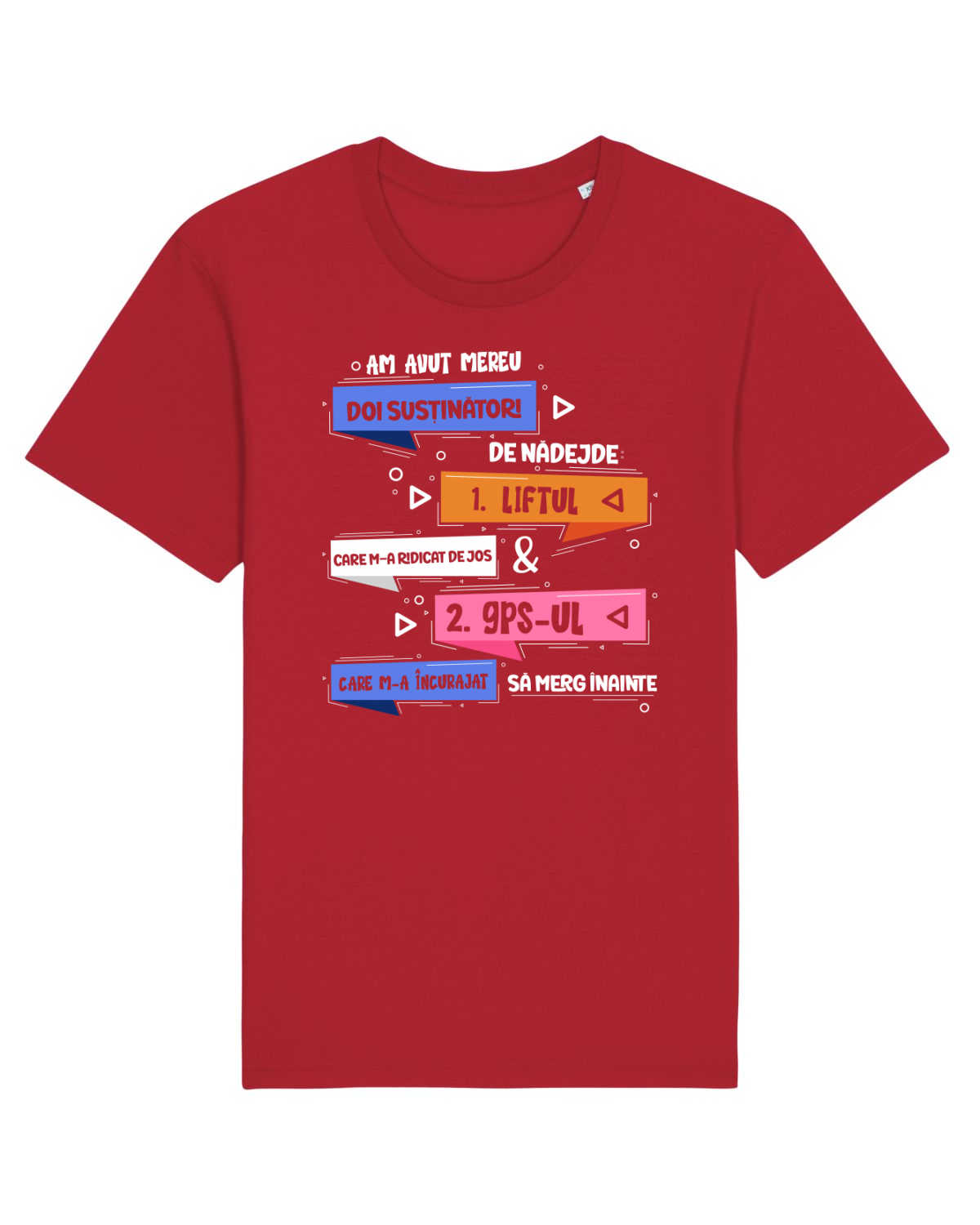 Tricou mânecă scurtă Unisex Rocker Red