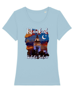 Istanbul Galata Kulesi Tricou mânecă scurtă guler larg fitted Damă Expresser