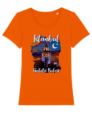 Istanbul Galata Kulesi Bright Orange
