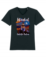 Istanbul Galata Kulesi Tricou mânecă scurtă guler V Bărbat Presenter