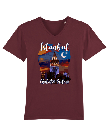 Istanbul Galata Kulesi Burgundy