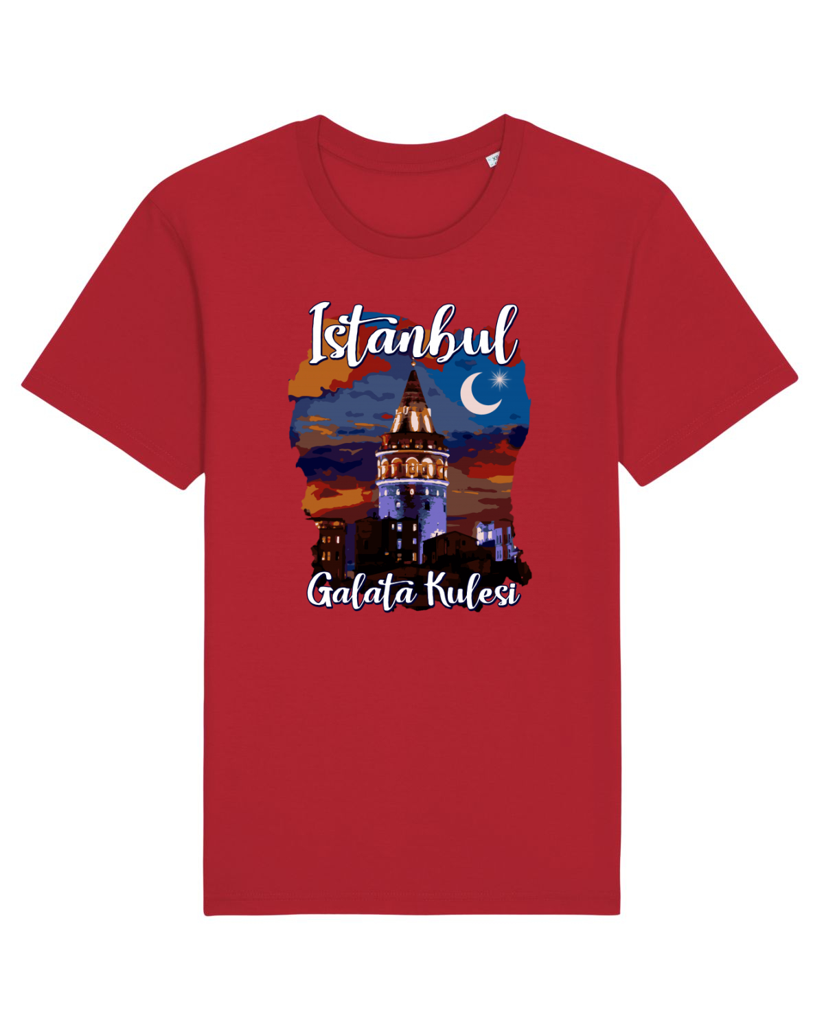 Tricou mânecă scurtă Unisex Rocker Red
