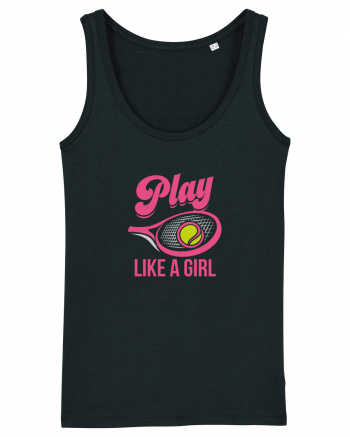 Play like a girl. Black