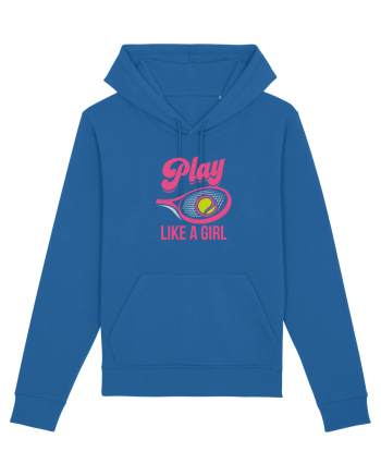 Play like a girl. Royal Blue