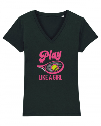 Play like a girl. Black