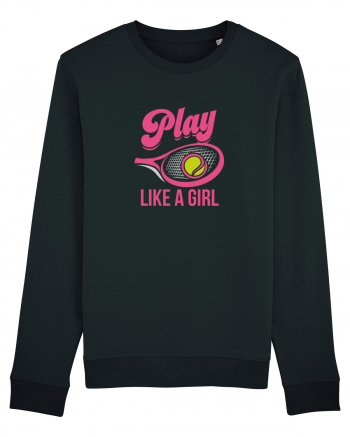 Play like a girl. Black