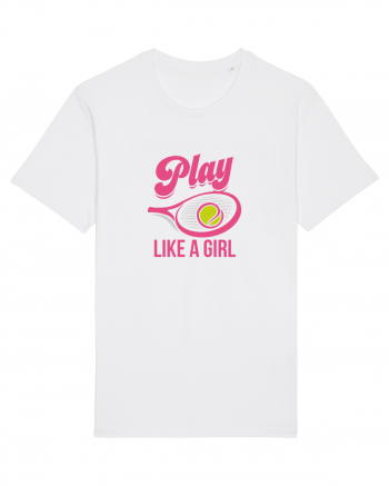 Play like a girl. White