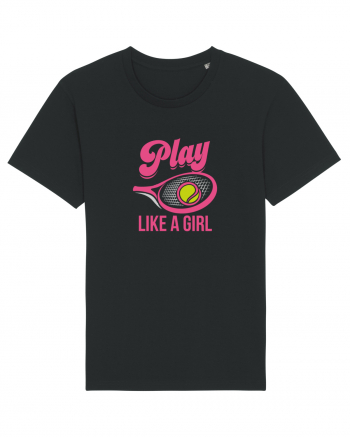 Play like a girl. Black