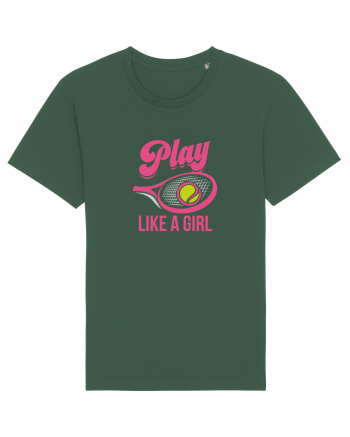 Play like a girl. Bottle Green