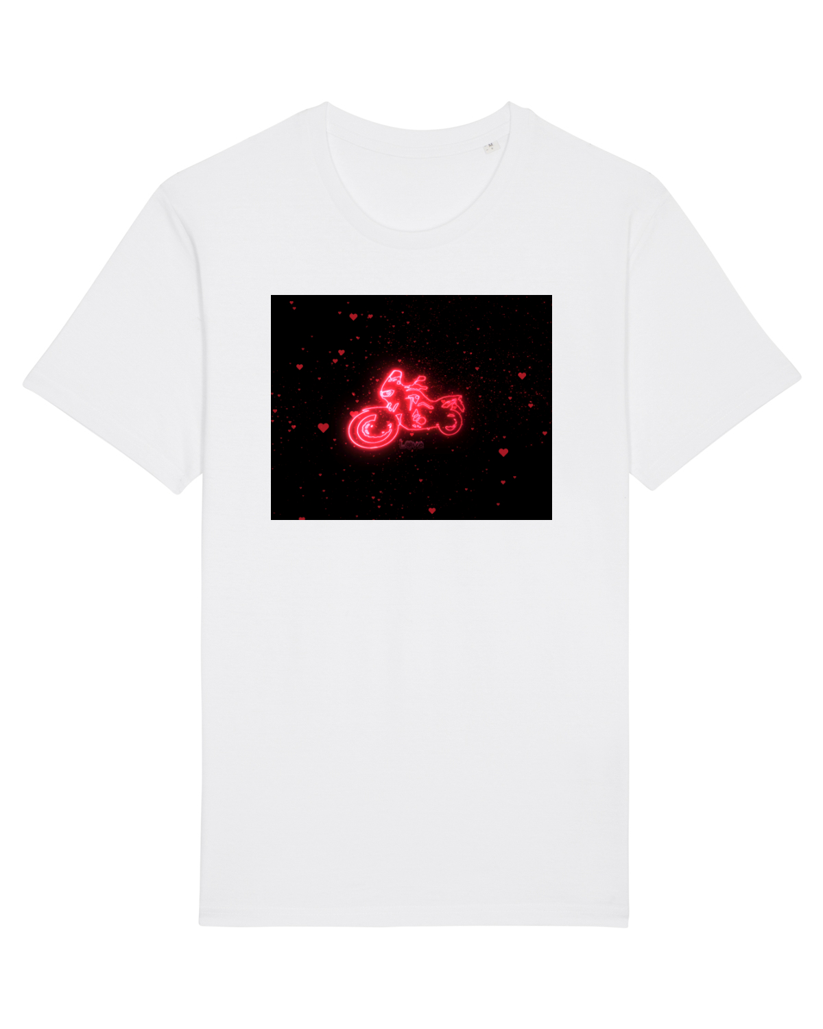 Tricou mânecă scurtă Unisex Rocker White