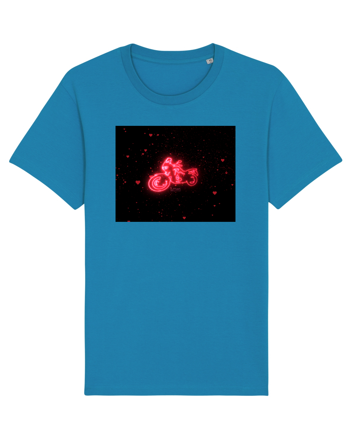 Tricou mânecă scurtă Unisex Rocker Azur