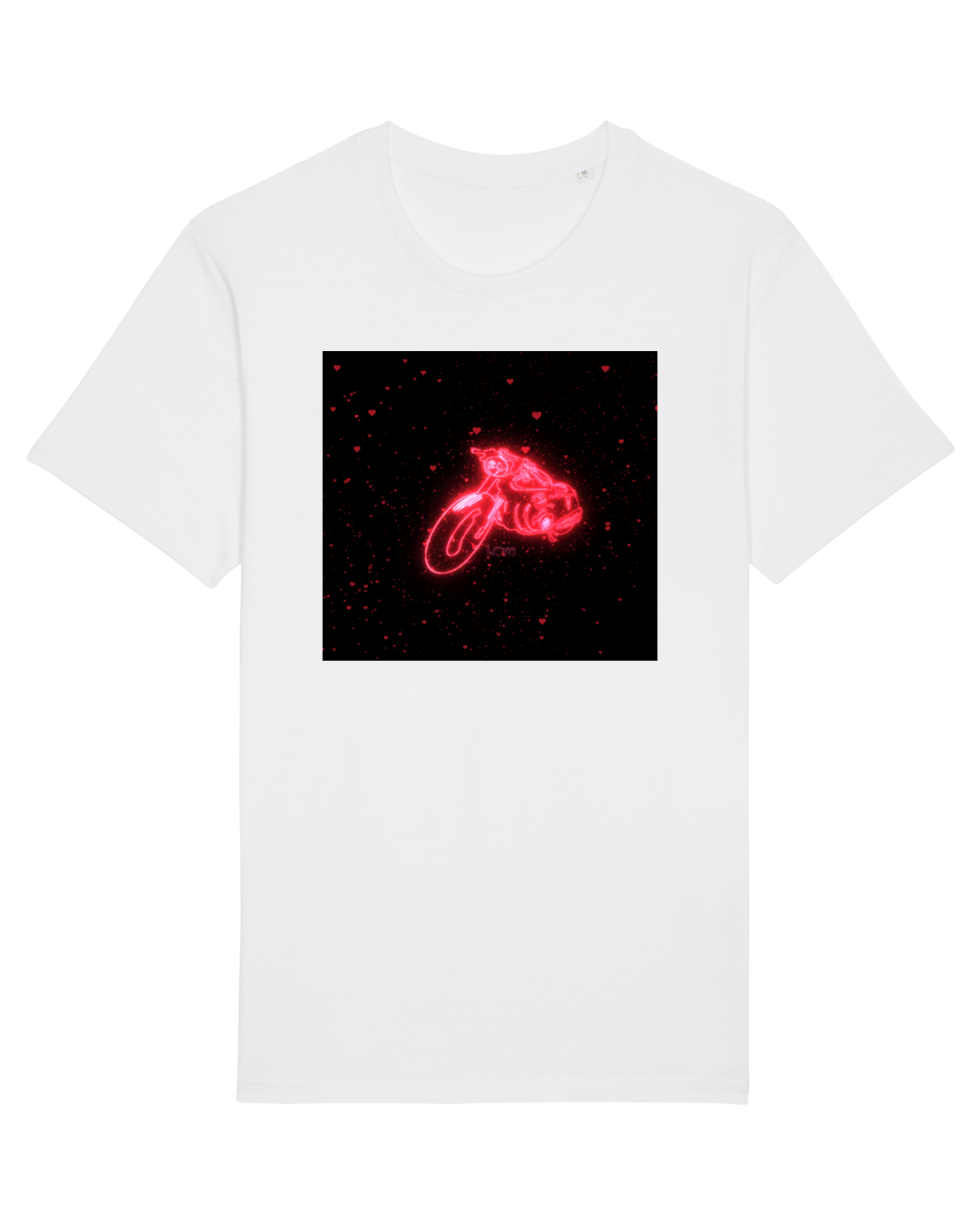 Tricou mânecă scurtă Unisex Rocker White