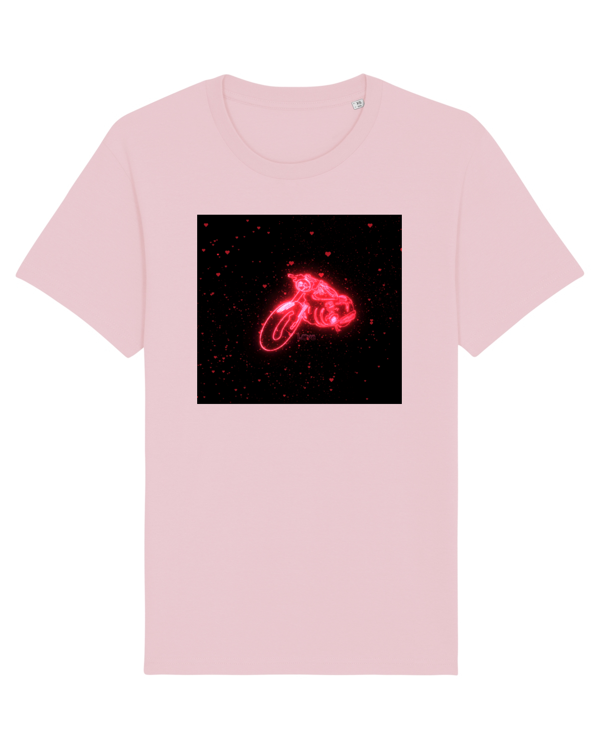 Tricou mânecă scurtă Unisex Rocker Cotton Pink