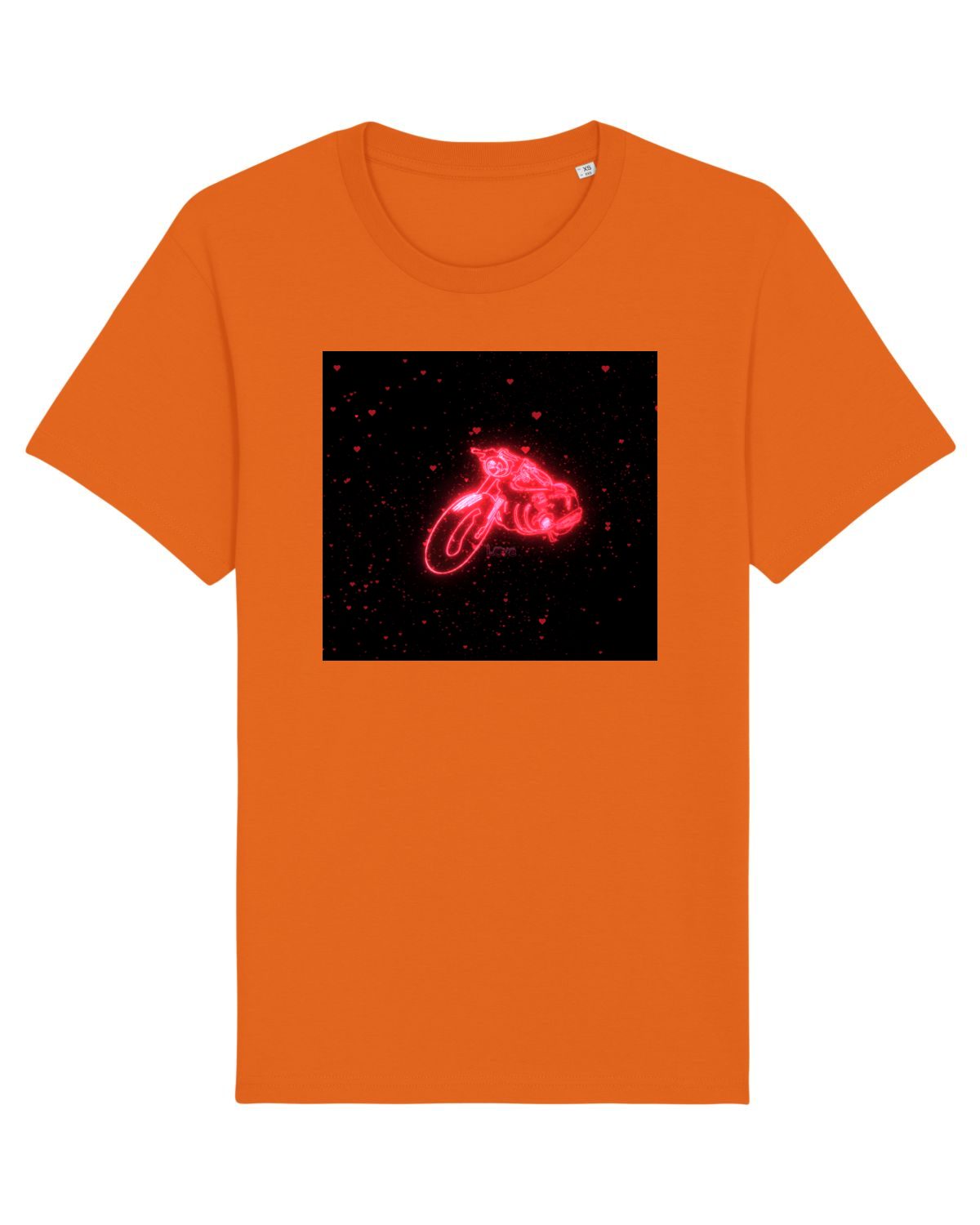 Tricou mânecă scurtă Unisex Rocker Bright Orange