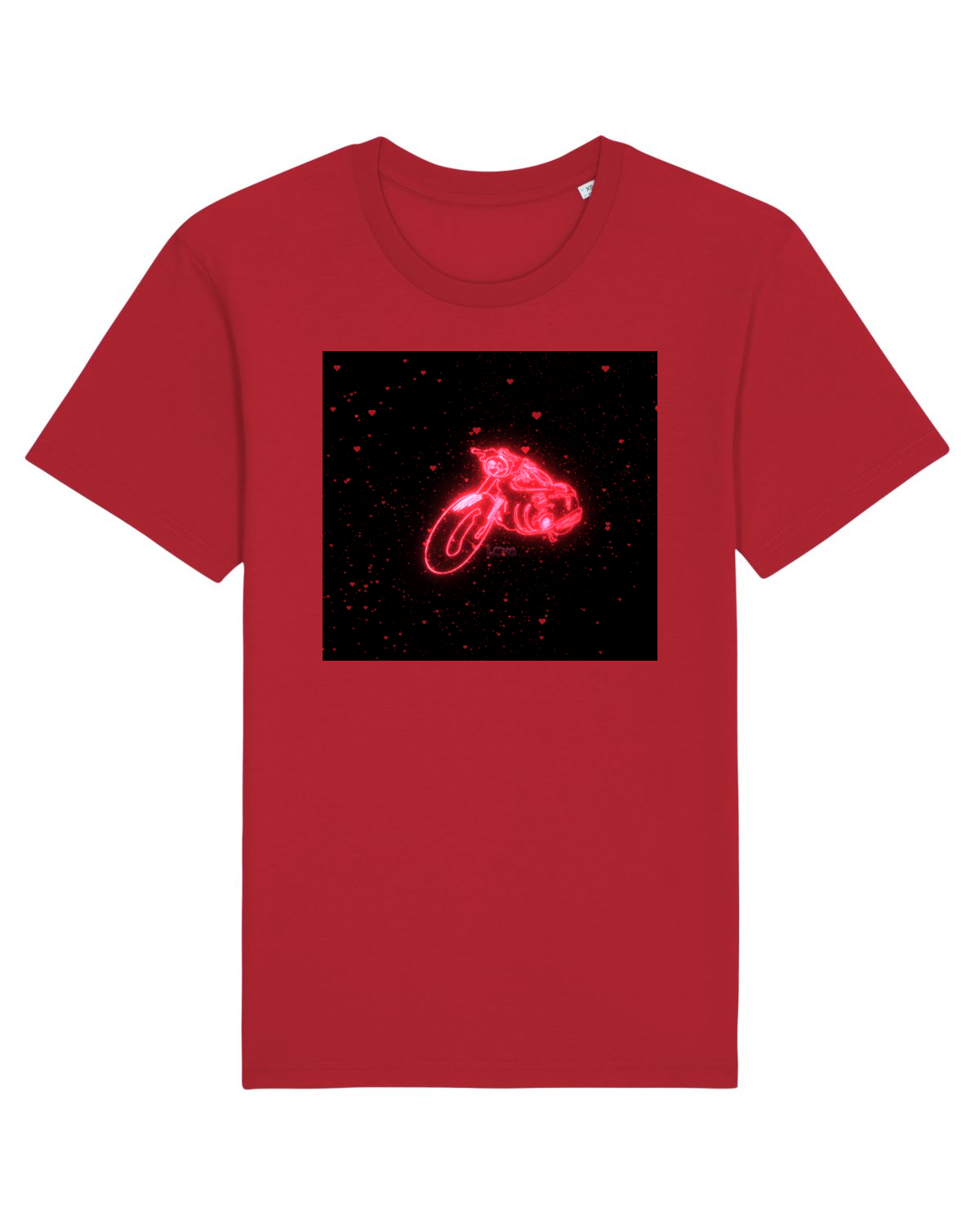 Tricou mânecă scurtă Unisex Rocker Red