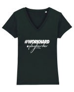 Play harder Tricou mânecă scurtă guler V Damă Evoker