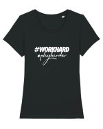 Play harder Tricou mânecă scurtă guler larg fitted Damă Expresser