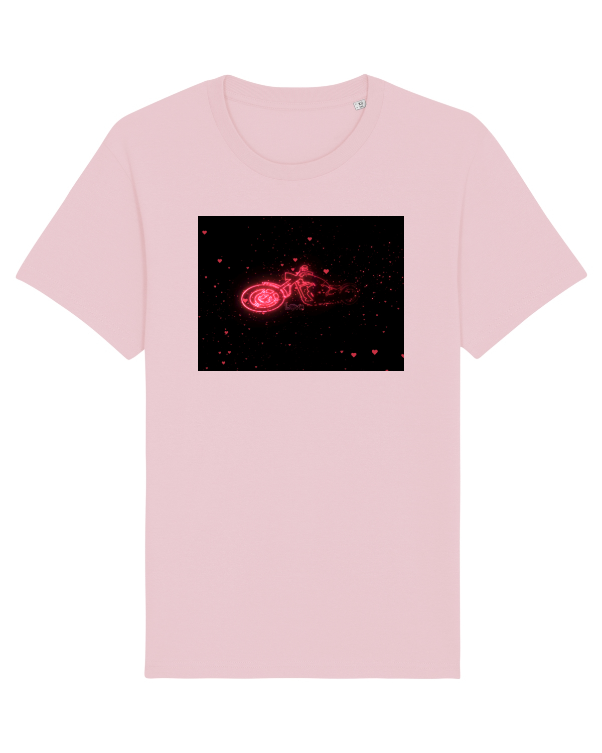 Tricou mânecă scurtă Unisex Rocker Cotton Pink
