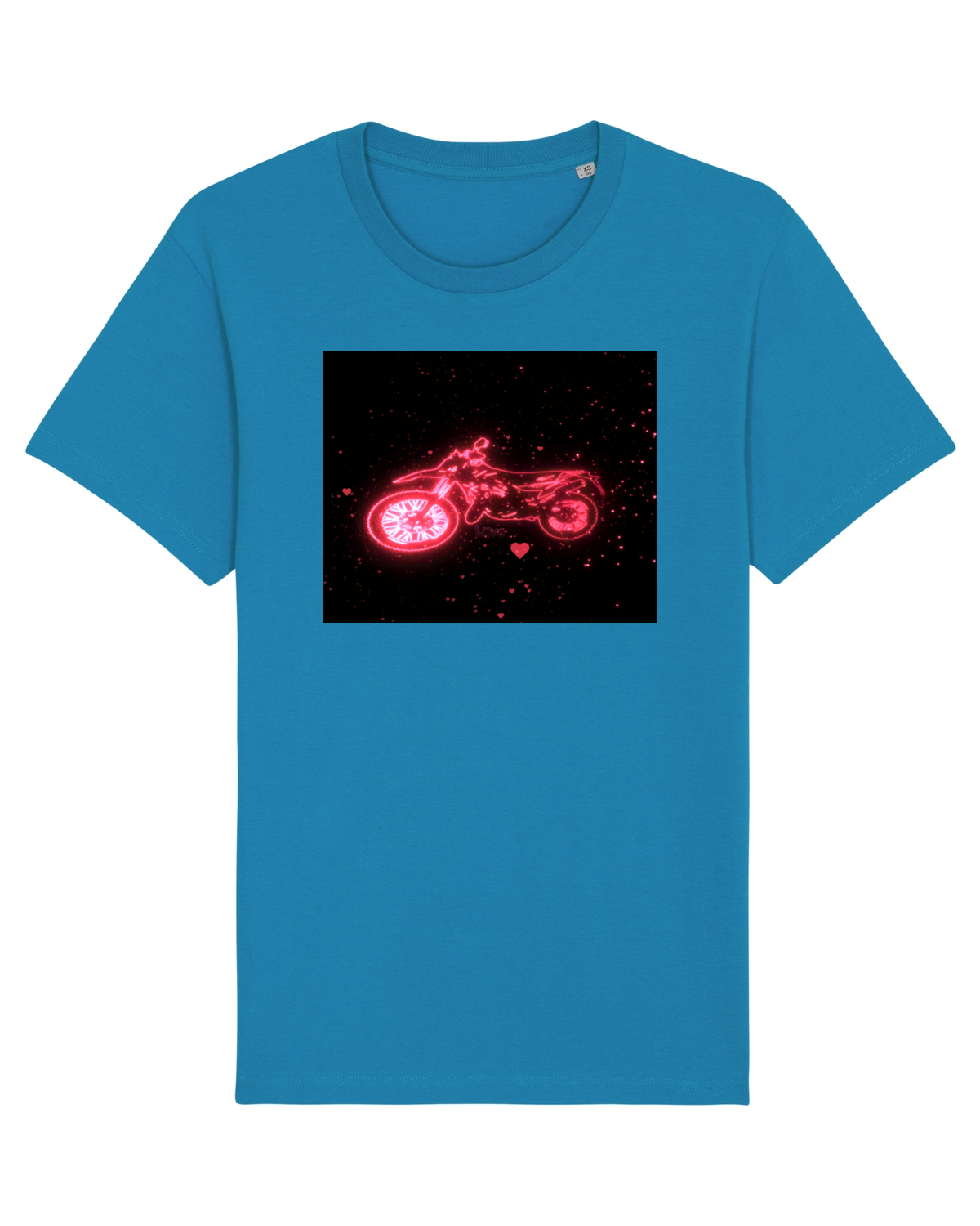 Tricou mânecă scurtă Unisex Rocker Azur