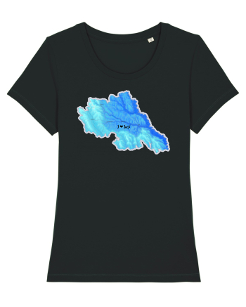 Iași County Map Black