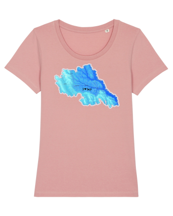 Iași County Map Canyon Pink