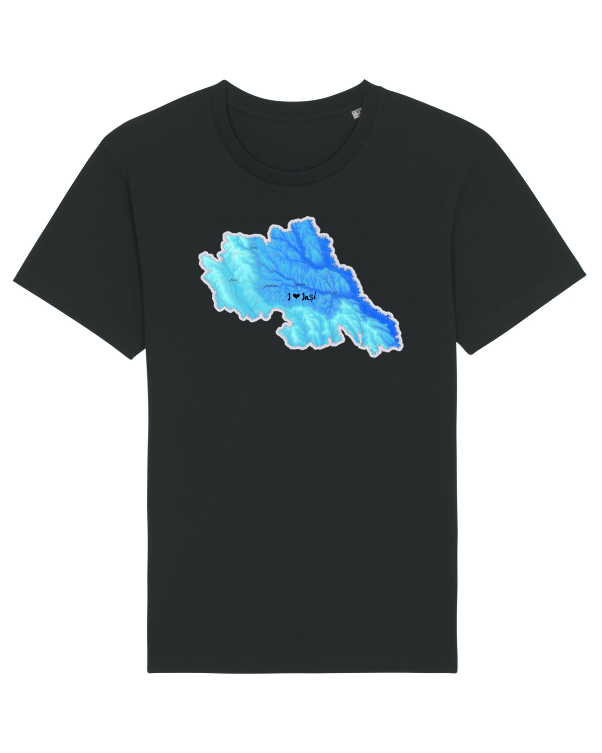 Tricou mânecă scurtă Unisex Rocker Black
