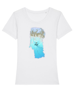 Argeș County Map Tricou mânecă scurtă guler larg fitted Damă Expresser