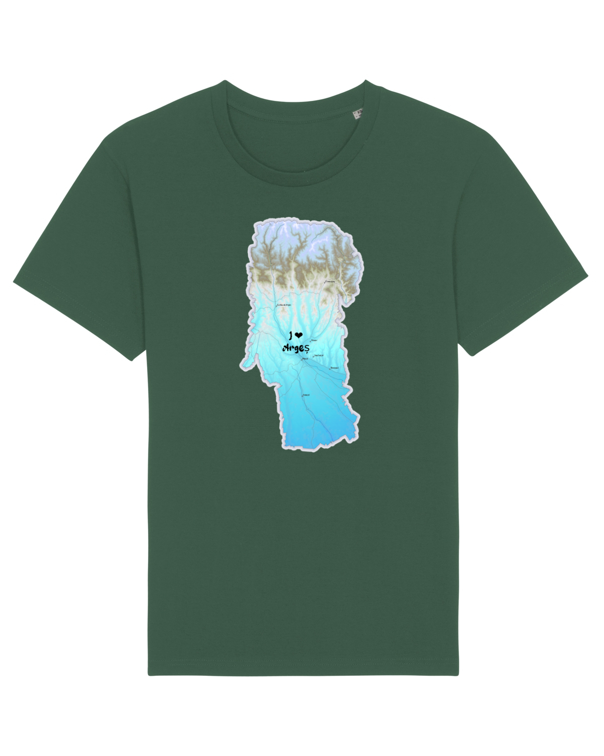 Tricou mânecă scurtă Unisex Rocker Bottle Green