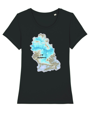 Hunedoara County Map Black