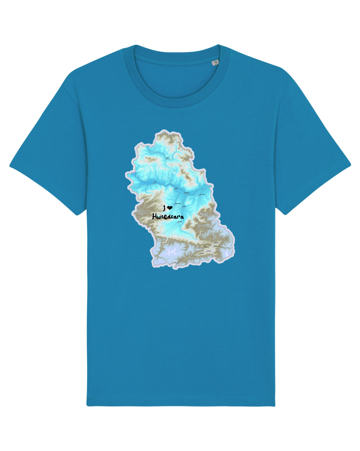 Tricou mânecă scurtă Unisex Rocker Azur