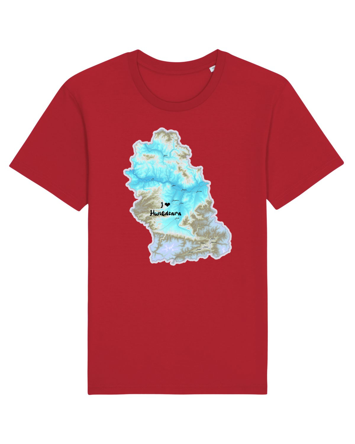 Tricou mânecă scurtă Unisex Rocker Red