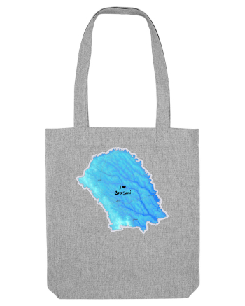 Botoșani County Map Heather Grey