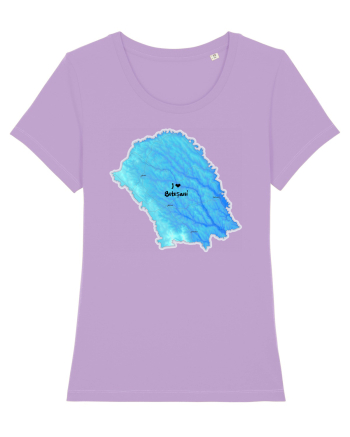 Botoșani County Map Lavender Dawn