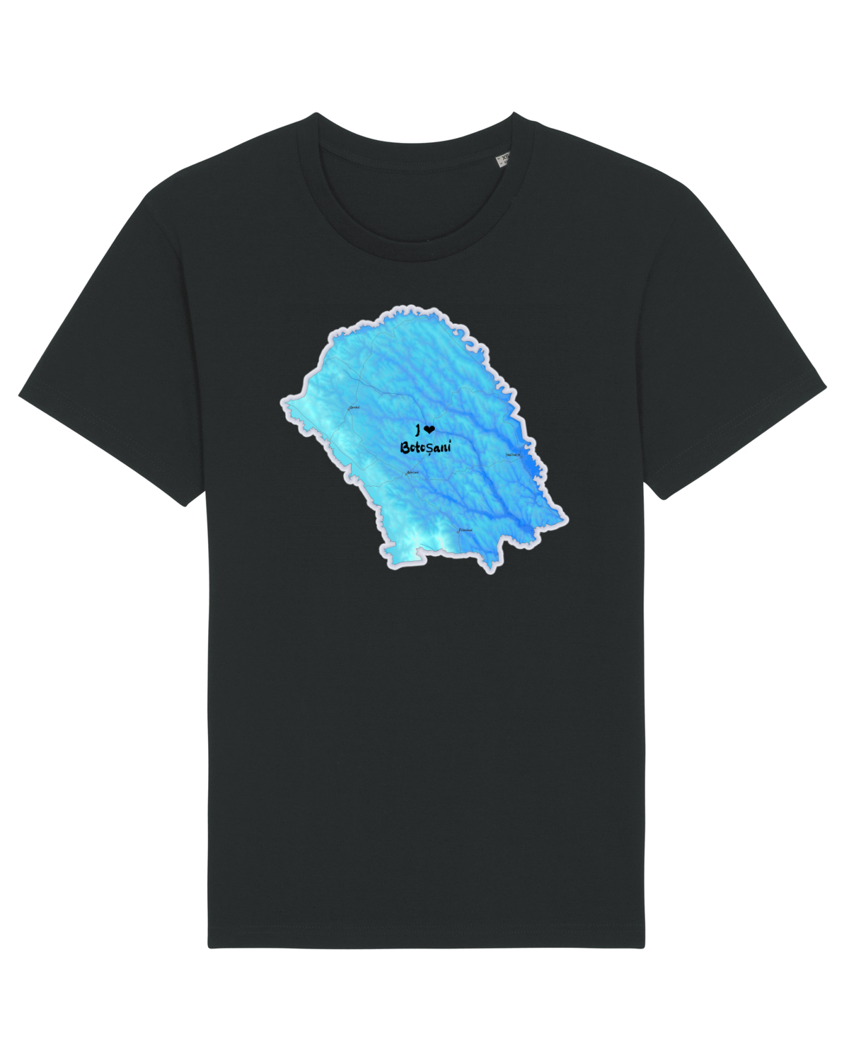 Tricou mânecă scurtă Unisex Rocker Black
