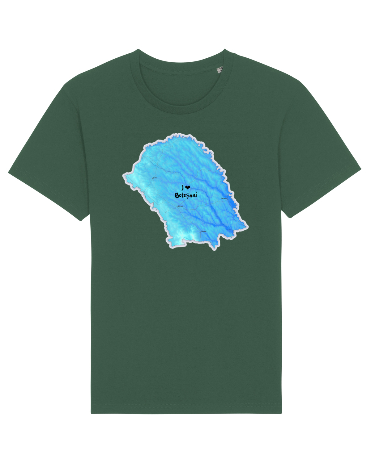 Tricou mânecă scurtă Unisex Rocker Bottle Green