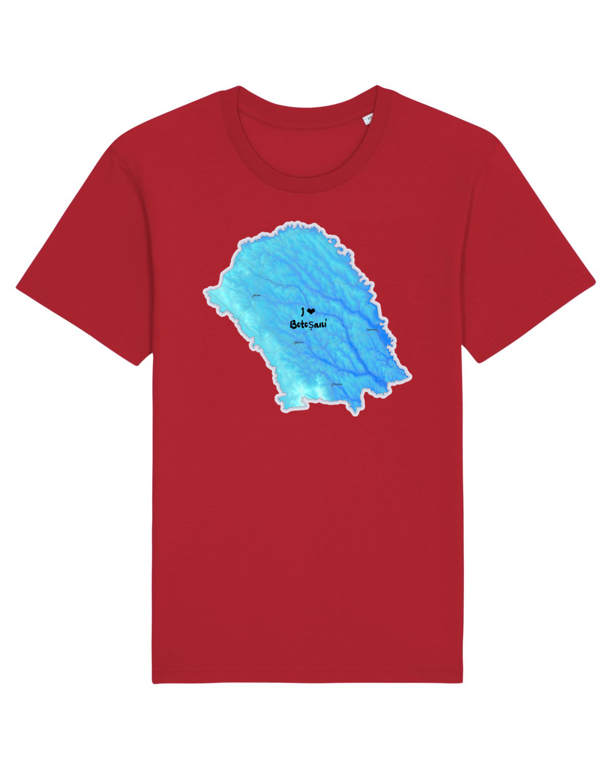 Tricou mânecă scurtă Unisex Rocker Red