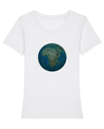No borders - Earth Globe 1 Tricou mânecă scurtă guler larg fitted Damă Expresser