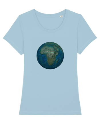 No borders - Earth Globe 1 Sky Blue
