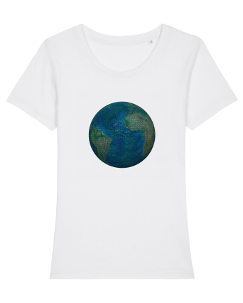 No borders - Earth Globe 2 White