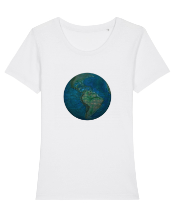 No borders - Earth Globe 3 White