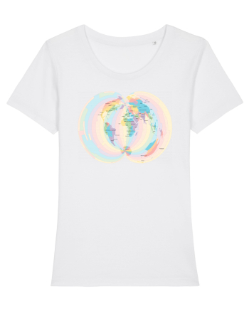 Projected Time Zones - Polyconic White